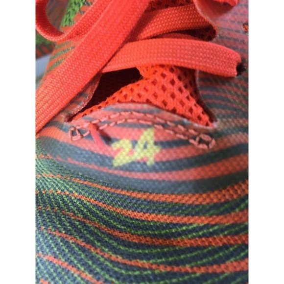 Nike Girls Athletic Shoes Size 6Y Bright Orange Yellow Light Weight Lace Up - Picture 2 of 12